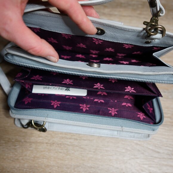 Anuschka Organizer Wallet Small Crossbody Bag - Picture 6 of 7